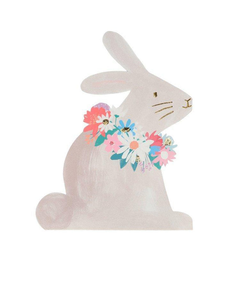 Little meri meri paper + party bunny napkin