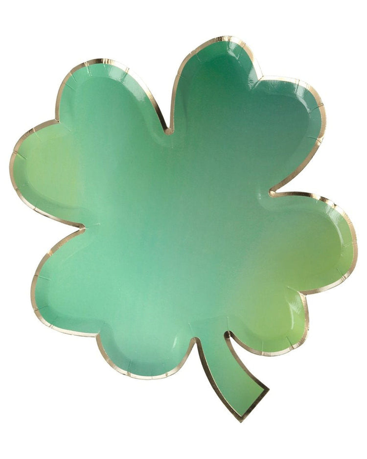Little meri meri paper + party clover leaf plates