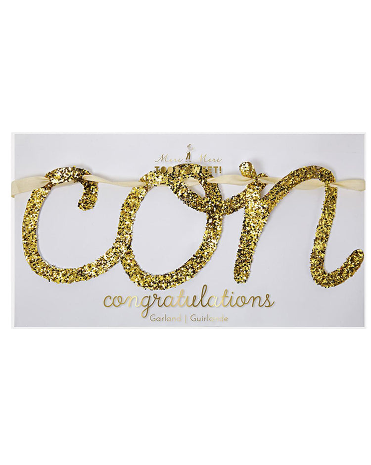 Little meri meri paper+party Congratulations Garland