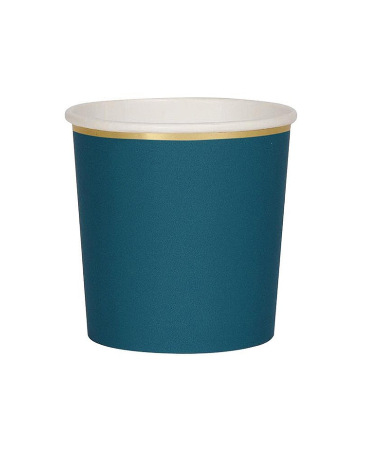 Little meri meri paper+party dark teal tumbler cups