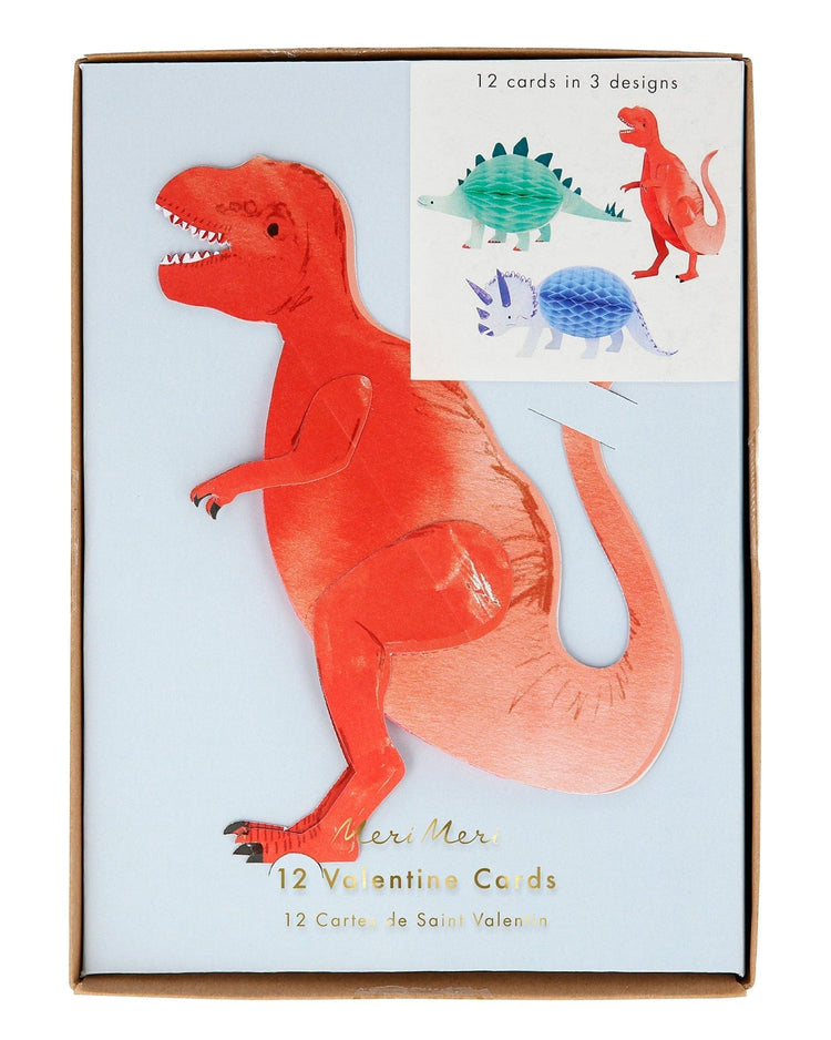 Little meri meri paper + party dinosaur valentine's cards
