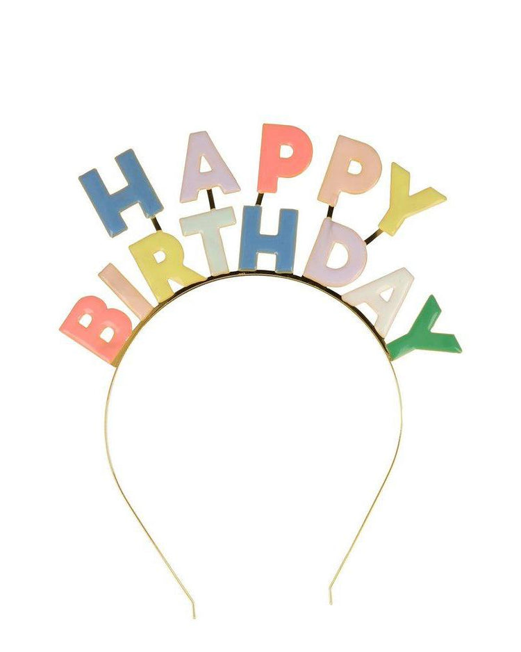 meri meri enamel birthday headband accessories Little