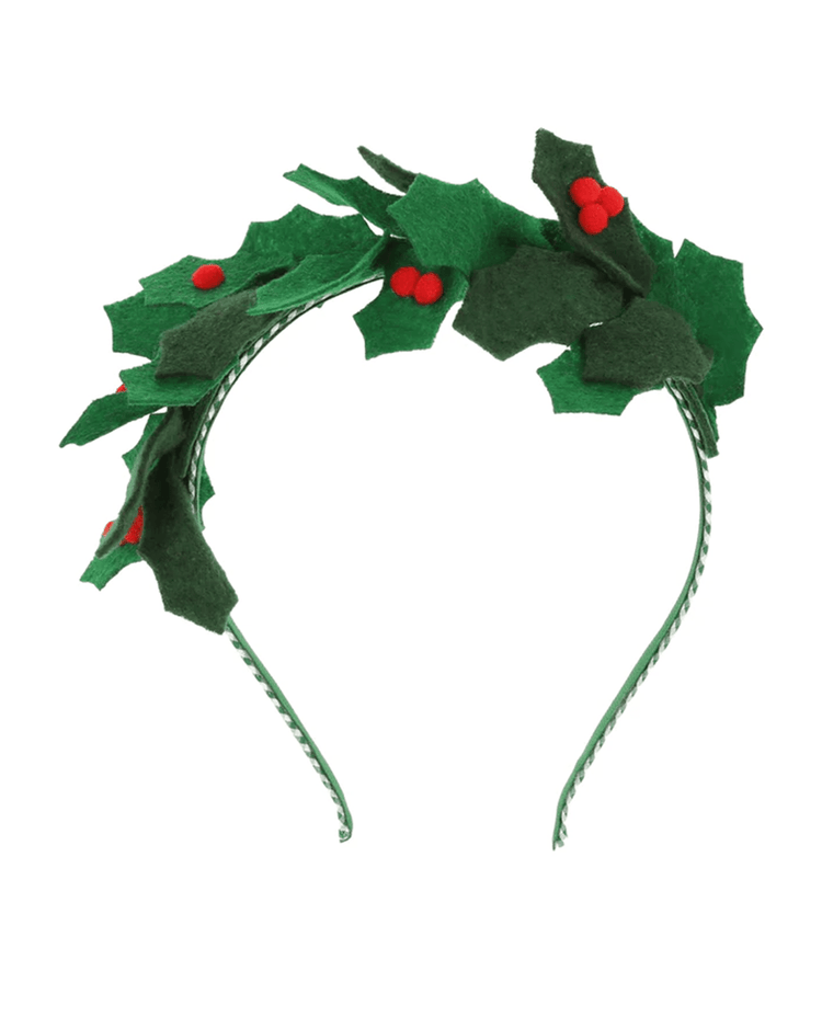 meri meri felt holly headband accessories Little