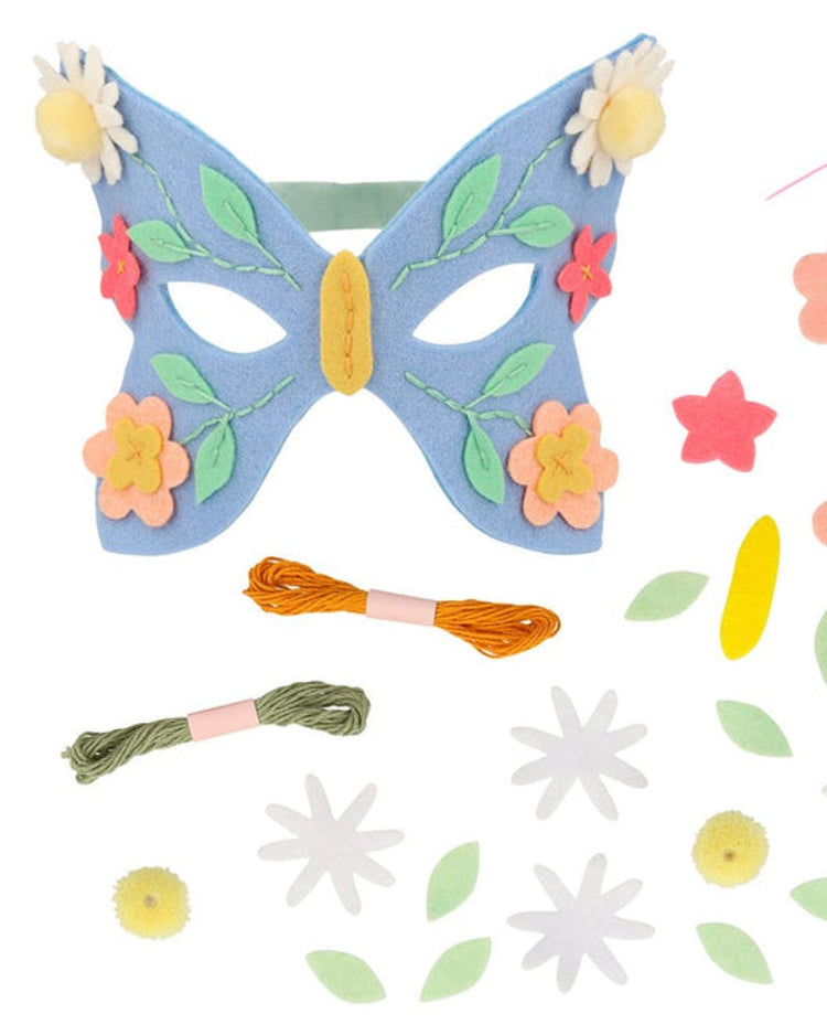 Little meri meri play flower embroidery butterfly mask
