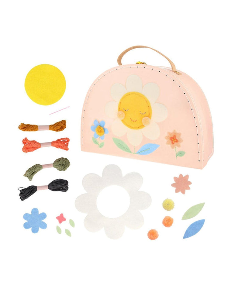 Little meri meri play flower embroidery suitcase