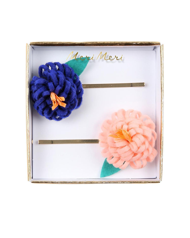 meri meri flower posy hair slides accessories Little