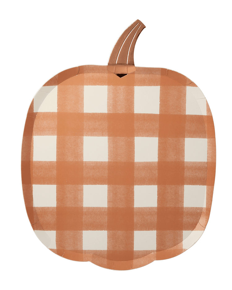 Little meri meri party gingham pumpkin plates