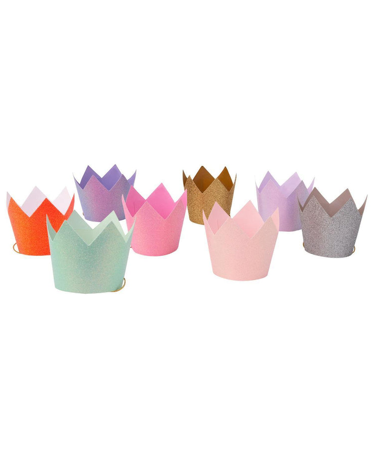 Little meri meri paper+party glitter party crowns