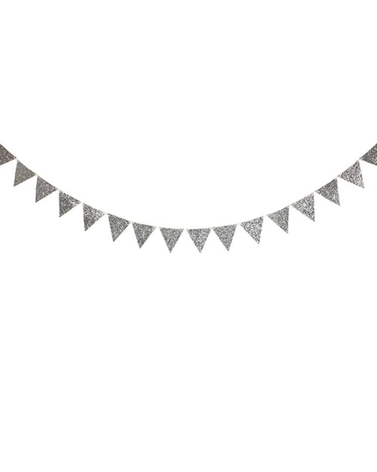 Little meri meri paper+party Glittler Garland in Silver