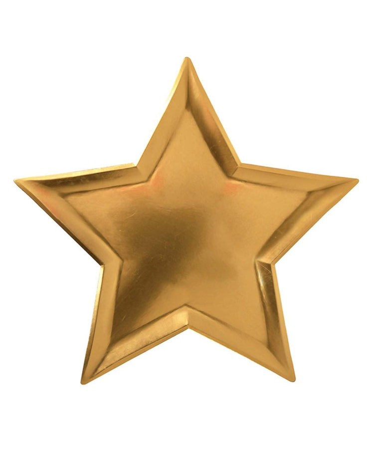 Little meri meri paper+party Gold Star Plates