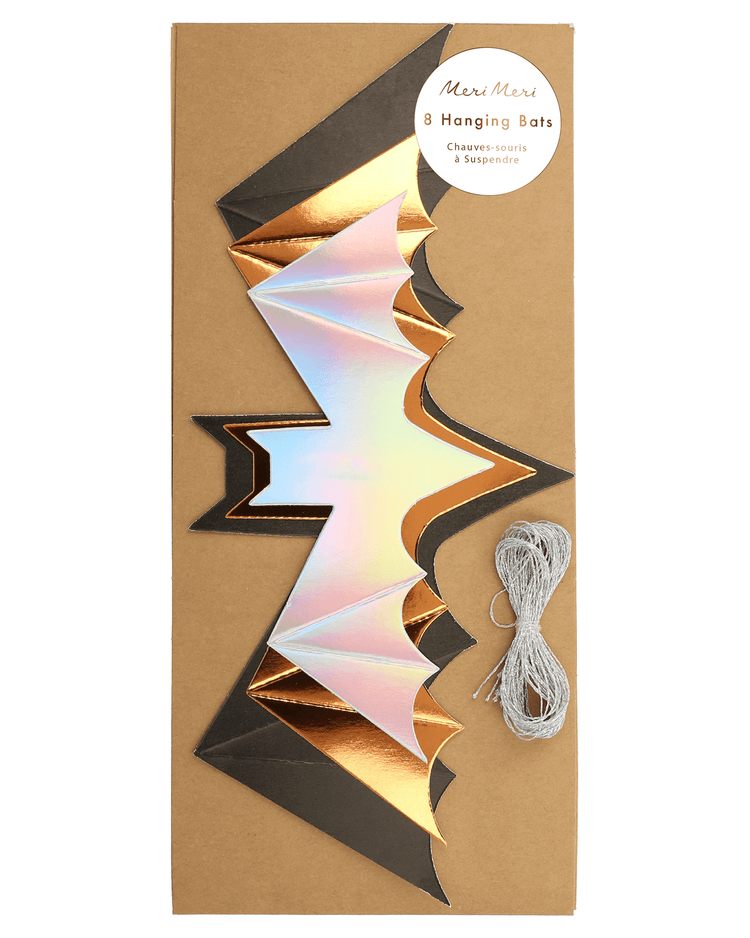 Little meri meri party halloween foil hanging bats