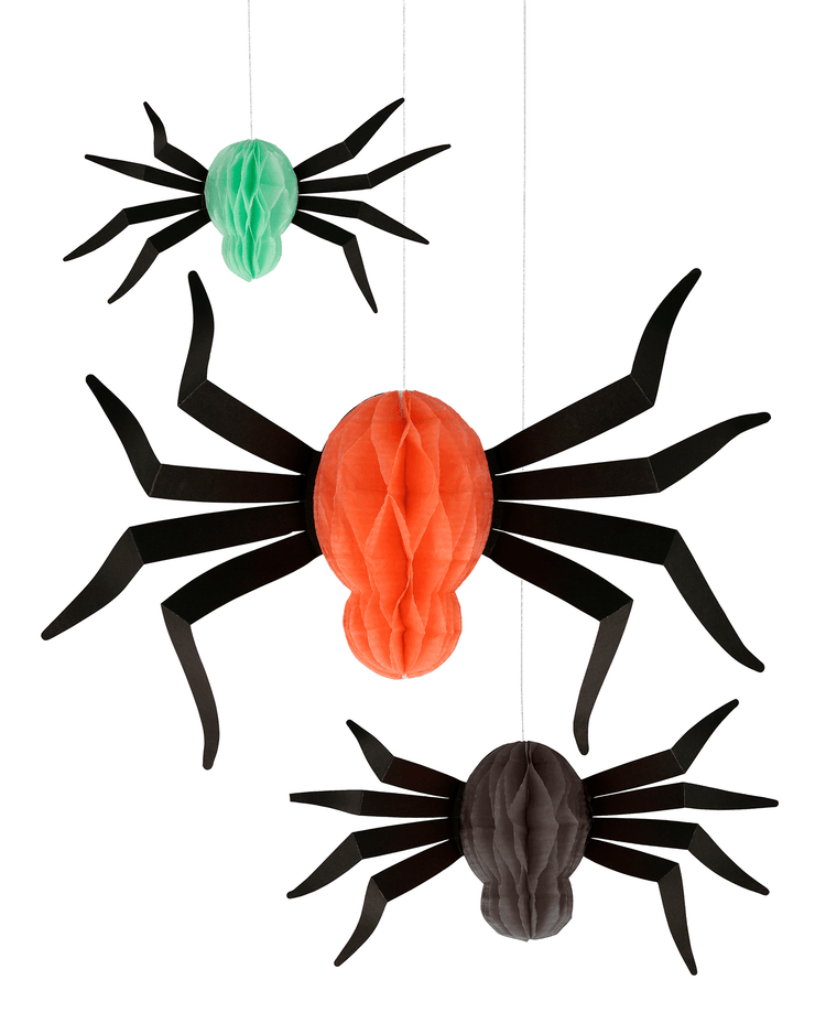 meri meri hanging honeycomb spiders party Little