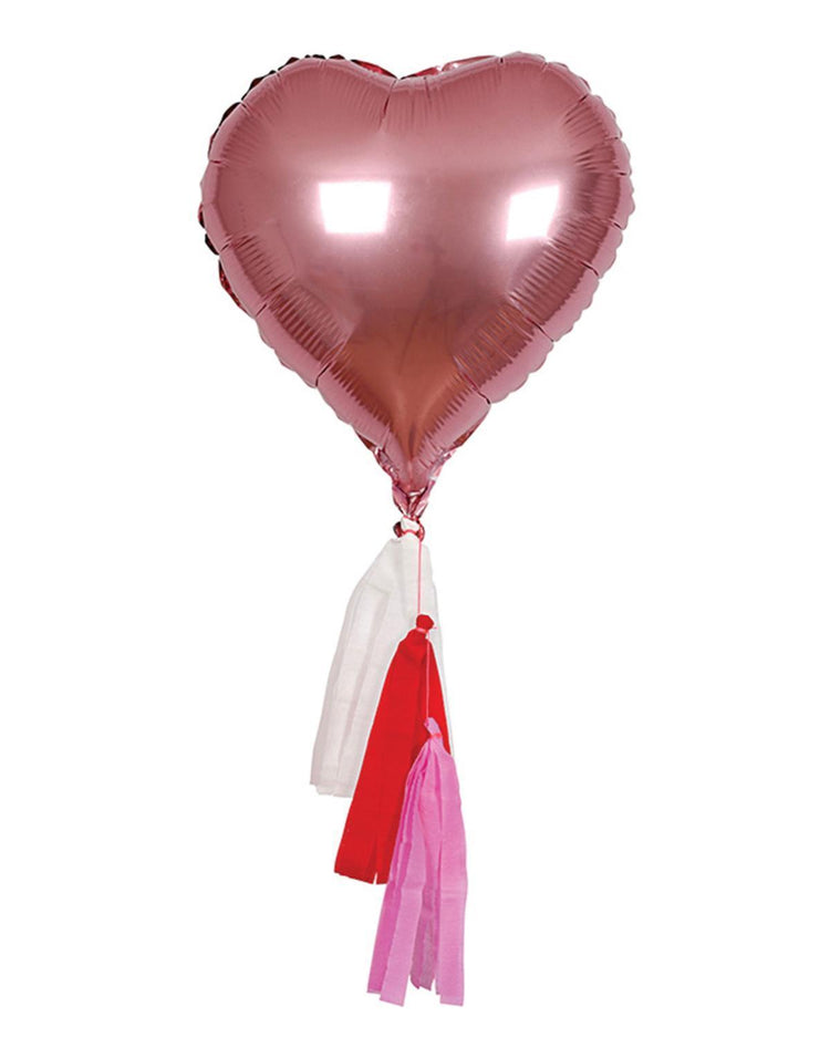 meri meri heart mylar balloon kit party Little