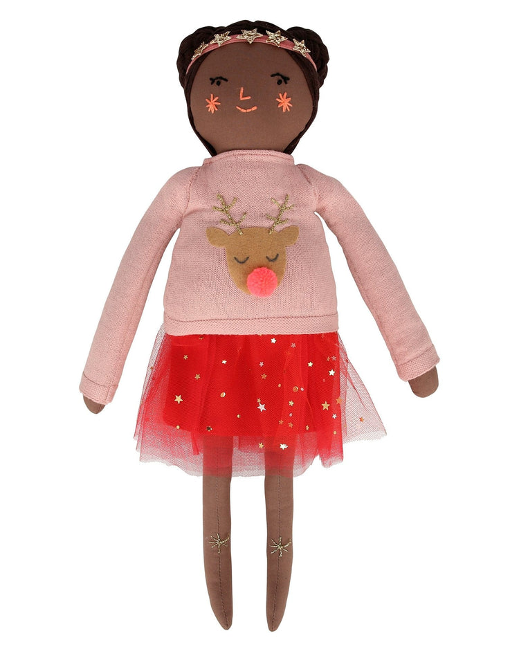 Little meri meri play holly christmas jumper doll