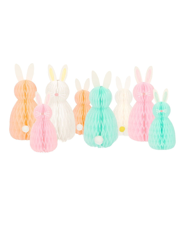 Little meri meri paper + party honeycomb bunnies