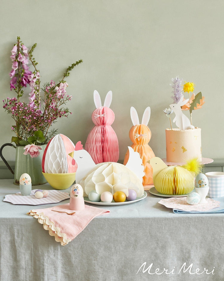 Little meri meri paper + party honeycomb bunnies