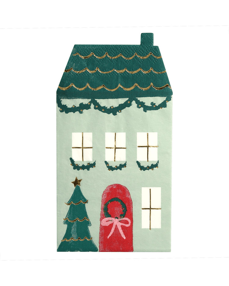 Little meri meri paper+party house napkins