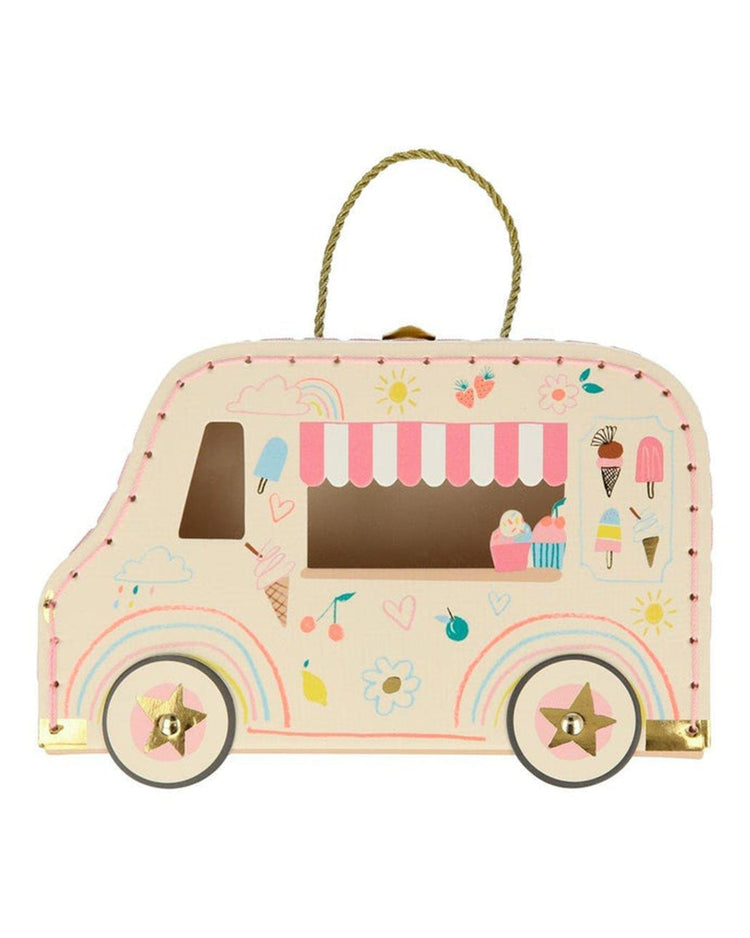Little meri meri play ice cream van bunny mini suitcase doll