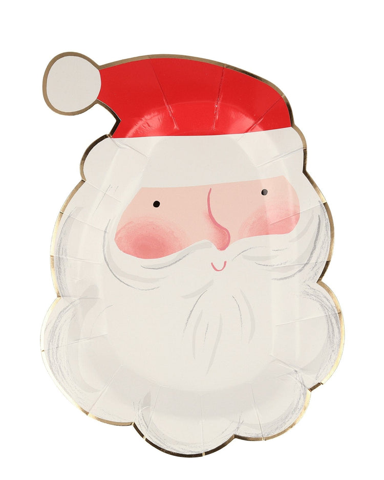 Little meri meri paper + party jolly santa plates