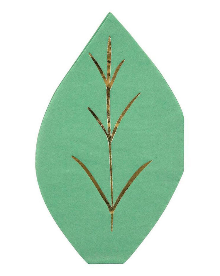 Little meri meri paper+party large leaf napkin