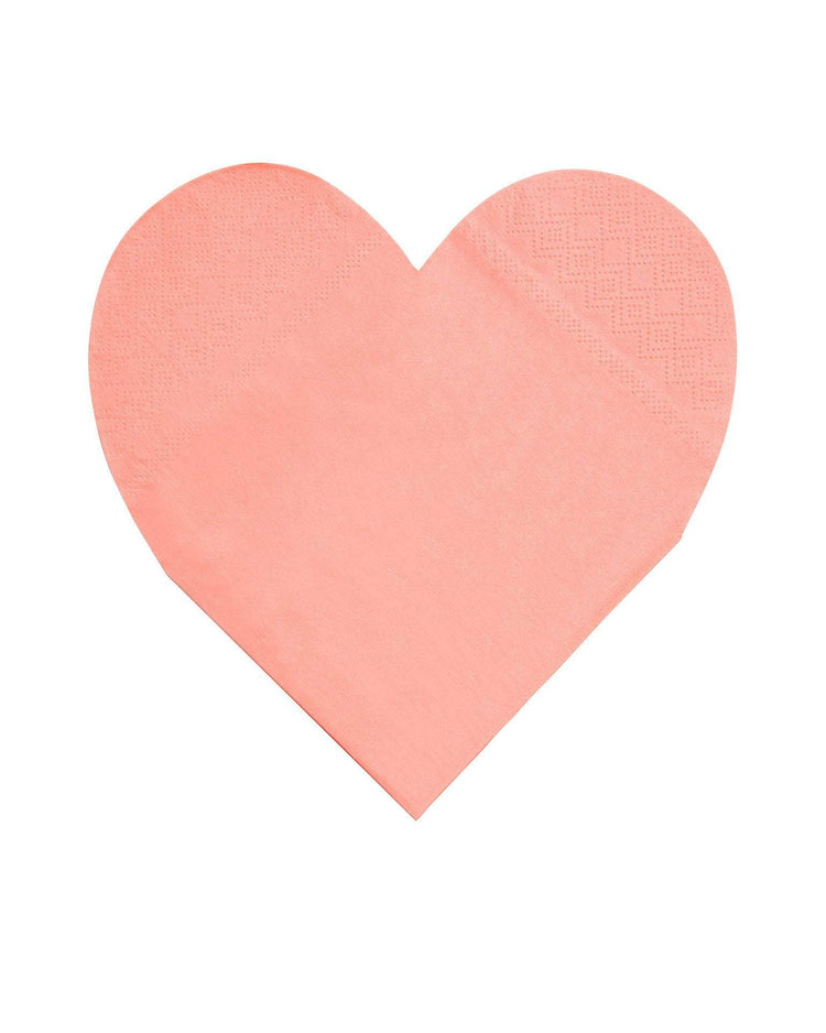 Little meri meri paper+party large pastel palette heart napkin