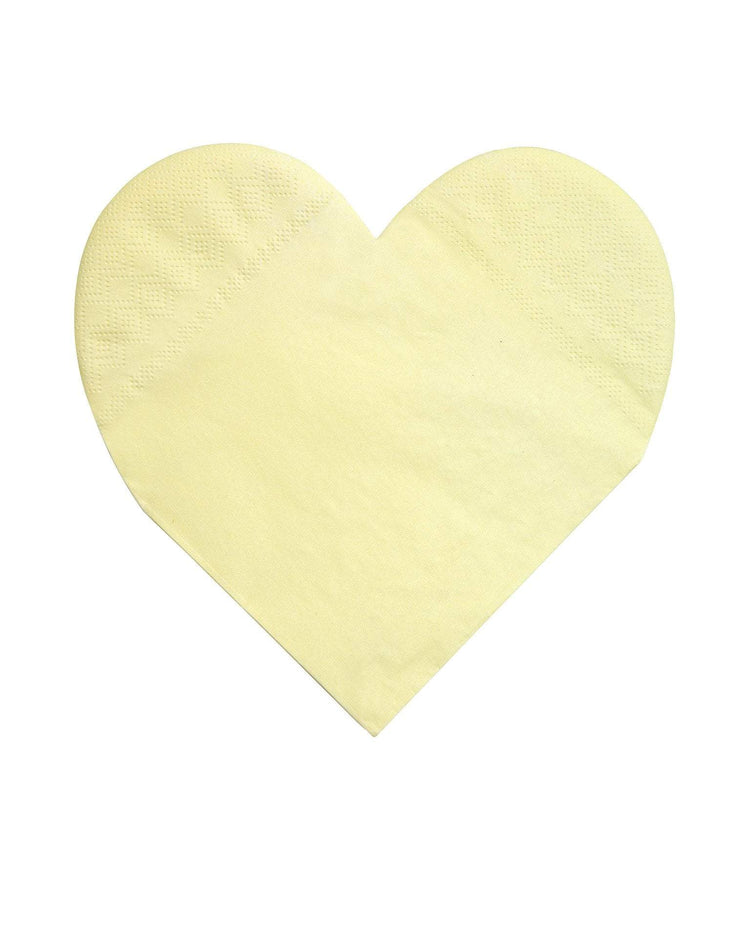 Little meri meri paper+party large pastel palette heart napkin