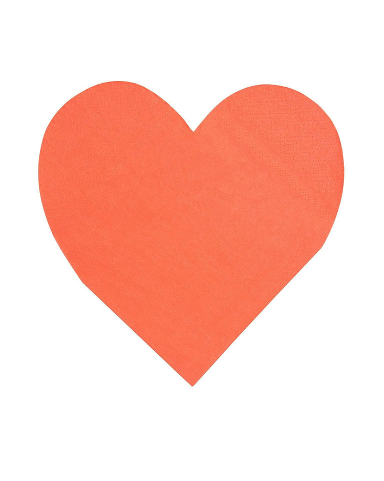 Little meri meri paper+party large pastel palette heart napkin