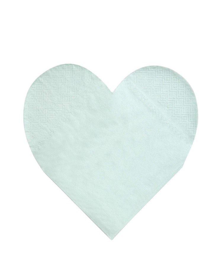 Little meri meri paper+party large pastel palette heart napkin