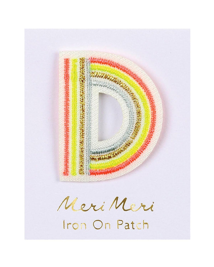 meri meri letter d patch accessories Little