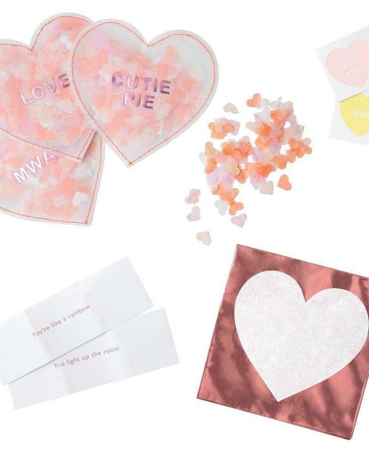 meri meri love heart shaker favors party Little
