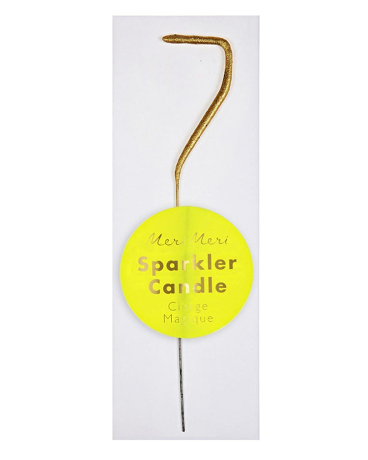 Little meri meri paper+party mini #7 sparkler in gold