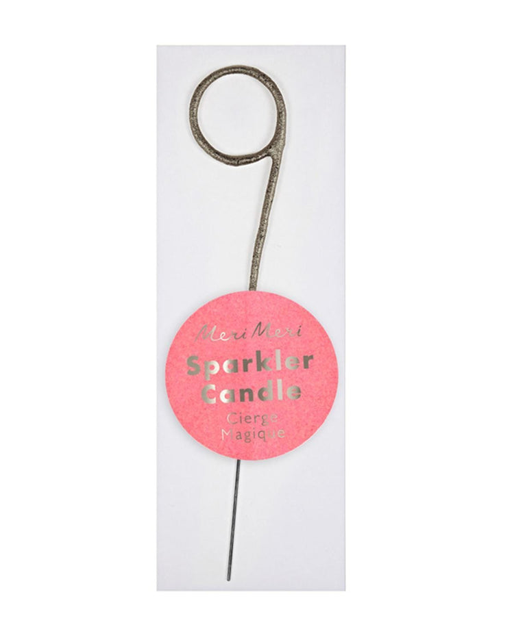 Little meri meri paper+party mini #9 sparkler in silver