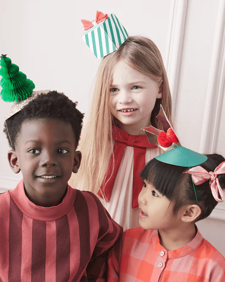 meri meri mixed christmas party hats party Little