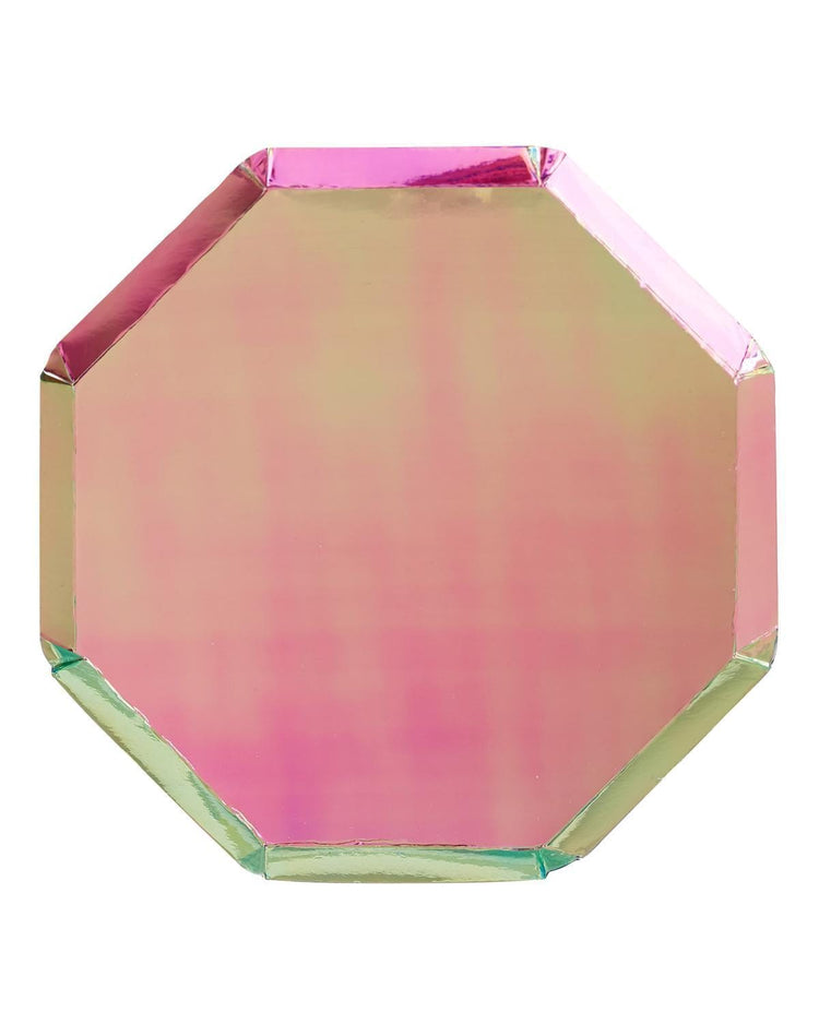 Little meri meri paper+party oil slick side plate