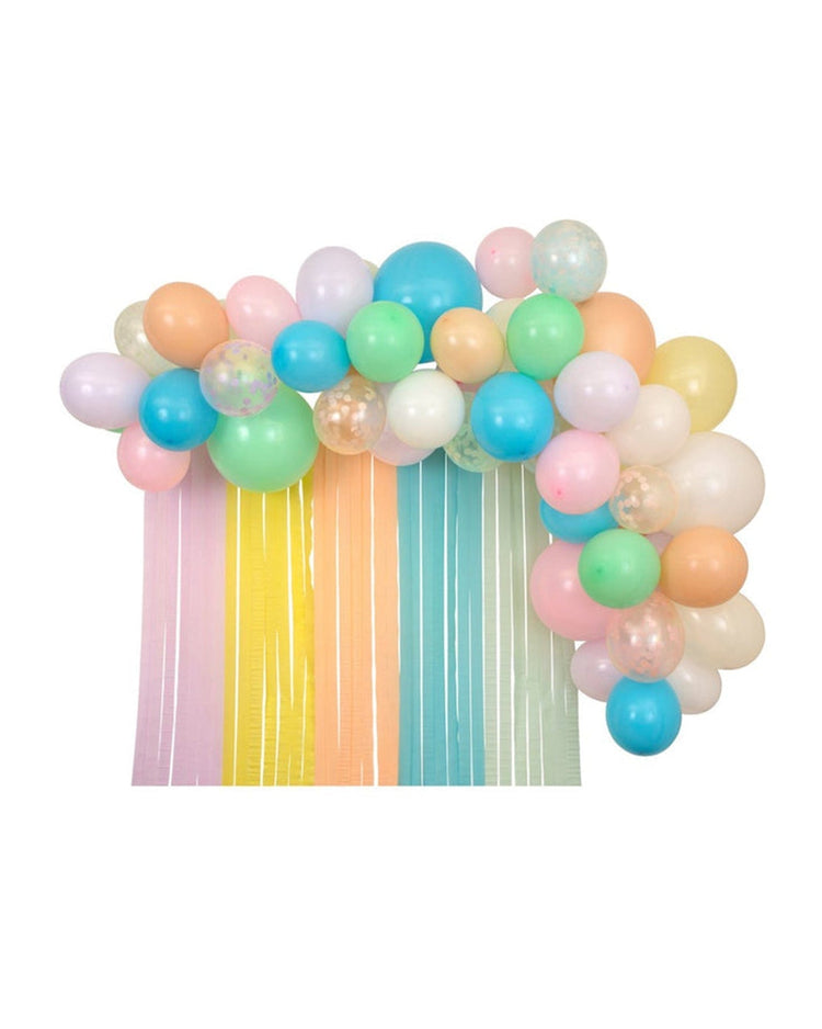 meri meri pastel balloon garland party Little
