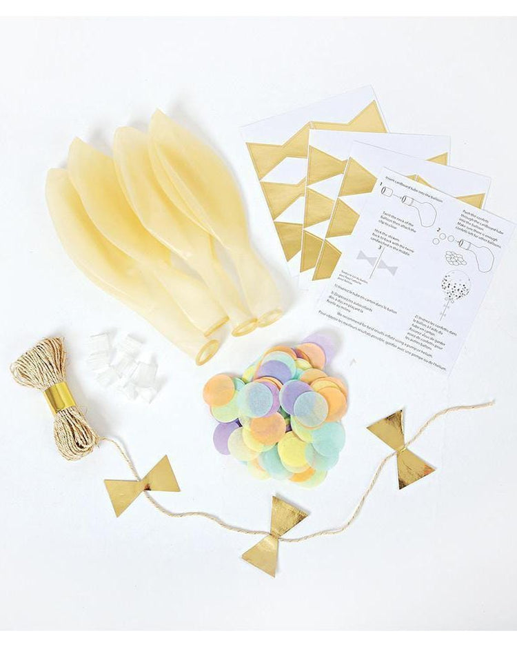 pastel confetti balloon kit