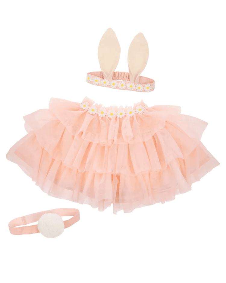 meri meri peach tulle bunny costume play Little