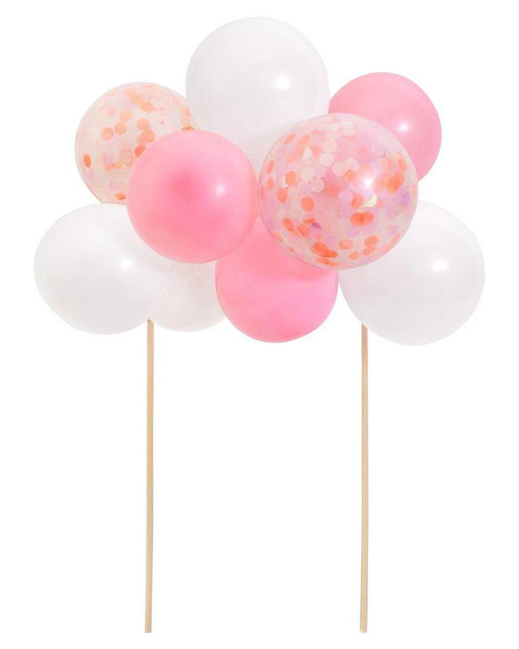 meri meri pink balloon cake topper party Little