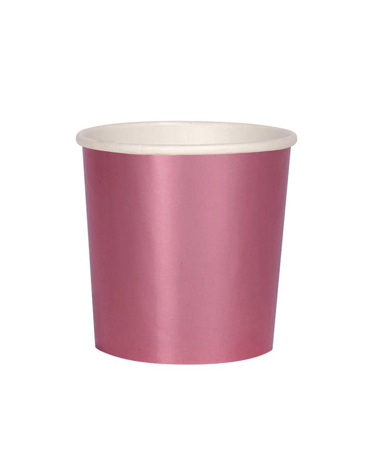 Little meri meri paper+party pink foil tumbler cups
