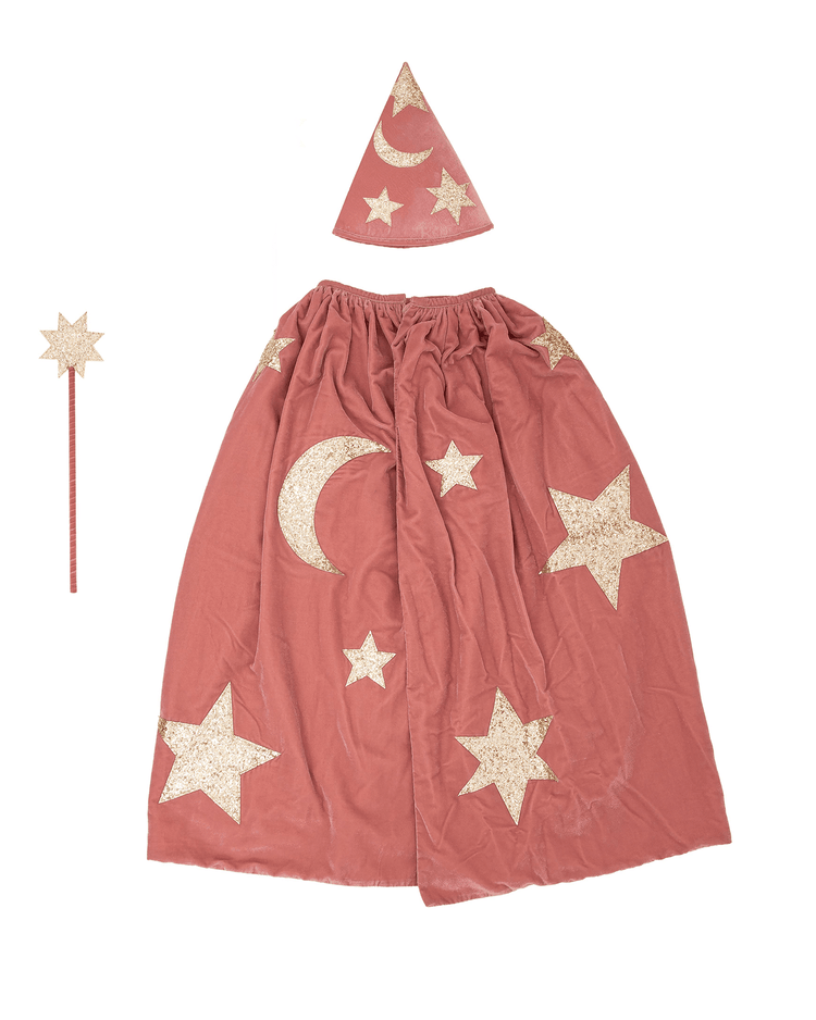 meri meri pink velvet wizard costume play Little