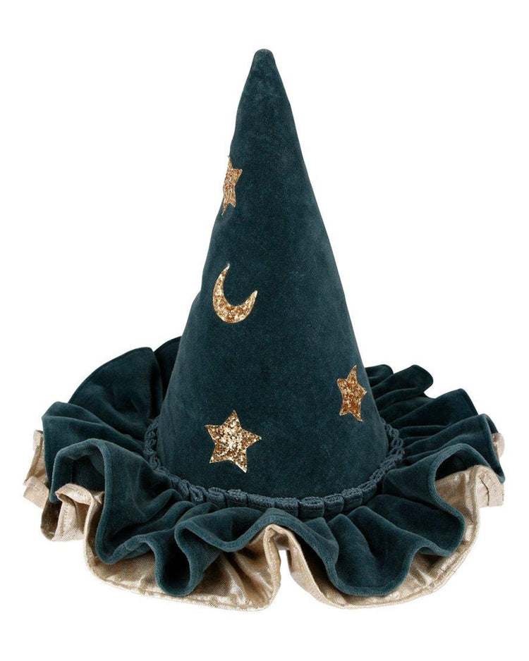 Little meri meri paper+party pointed blue hat
