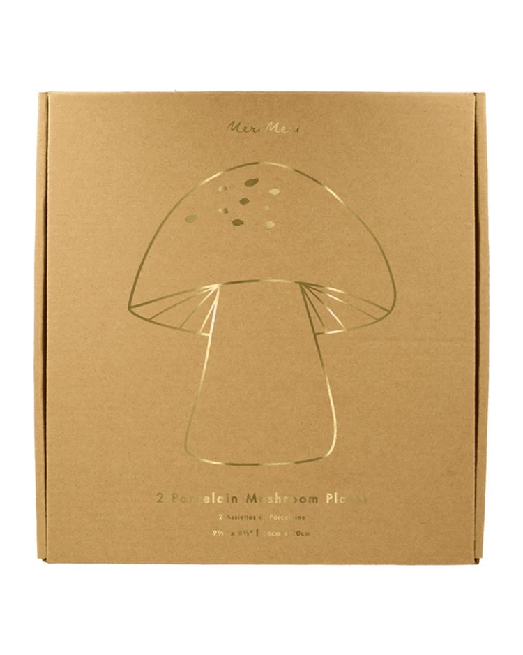 meri meri porcelain mushroom plates party Little
