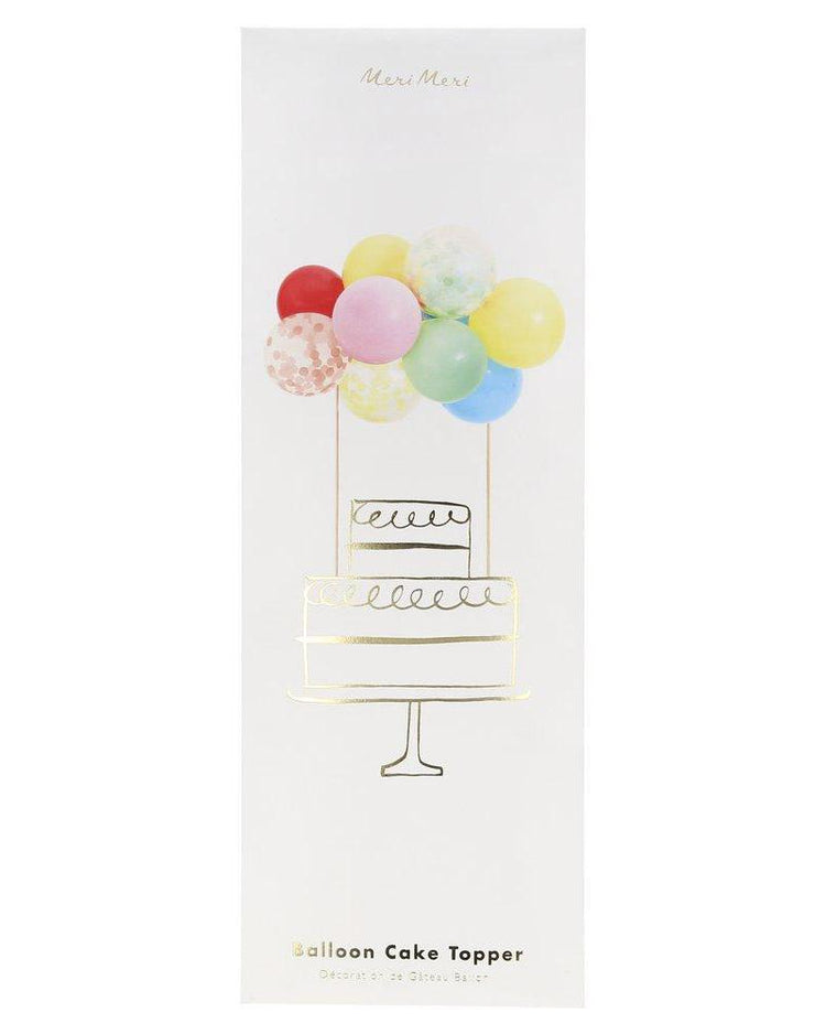 meri meri rainbow balloon cake topper kit party Little