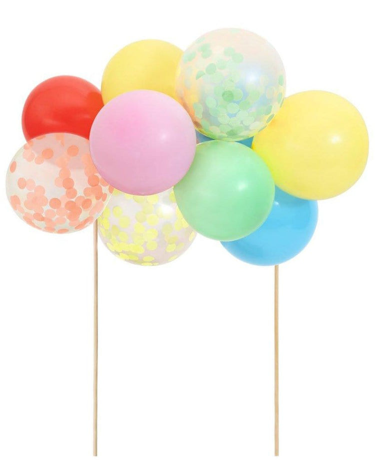 meri meri rainbow balloon cake topper kit party Little