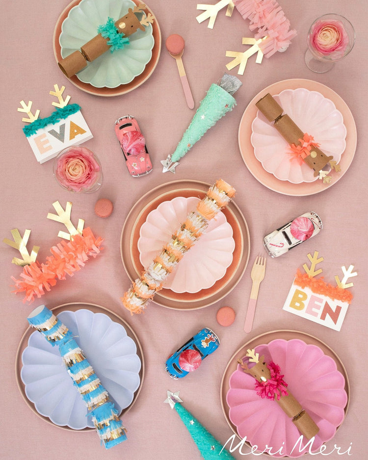 Little meri meri paper+party reindeer fringe antler headbands