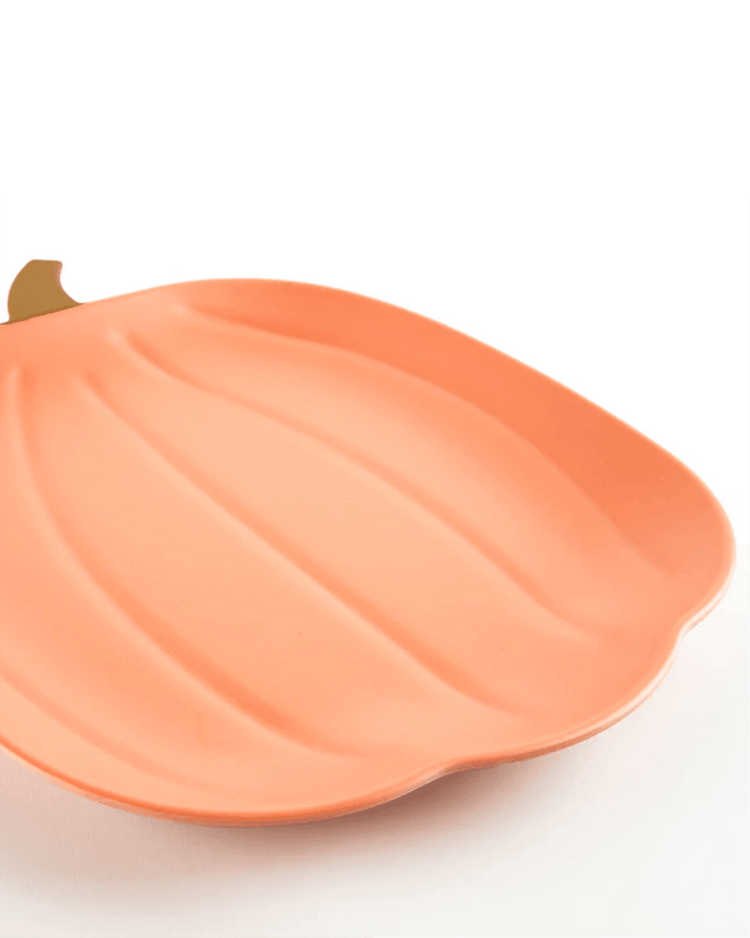 meri meri reusable bamboo pumpkin plates party Little