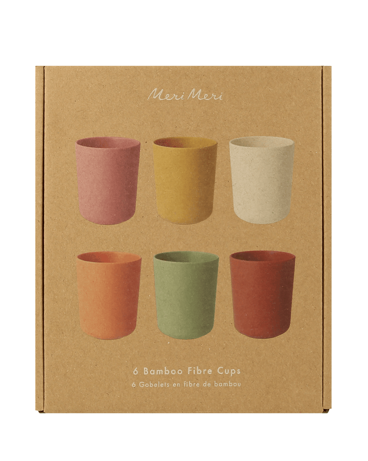 Little meri meri party reusable earthy bamboo cups