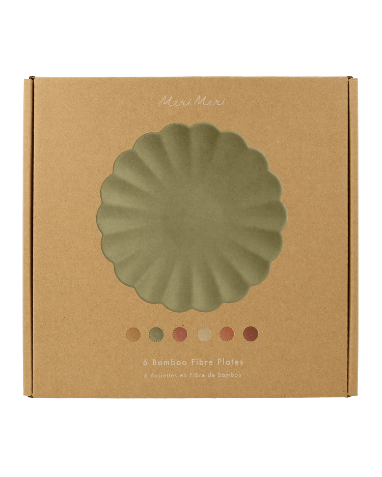 Little meri meri party reusable earthy small bamboo plates