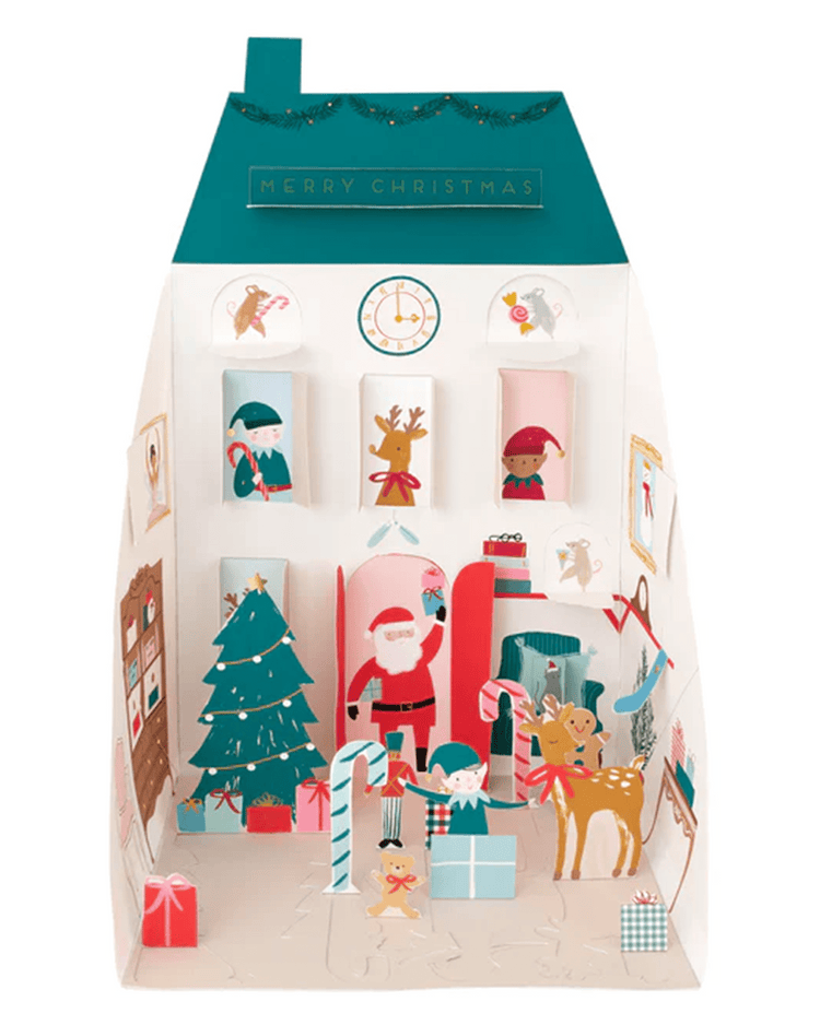 meri meri santa's house pop up advent calendar party Little