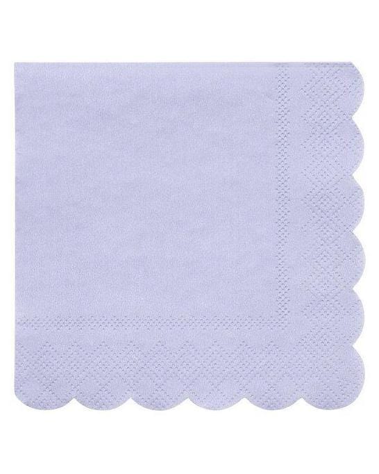 meri meri simply eco small napkins in lilac party Little